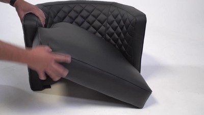 Elegant Slate Gray Barrel Accent Chair in Velvet and Wood