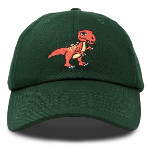 Dalix T-Rex Embroidered Cotton Dad Hat Adjustable Baseball Cap Mens - 1 of 4