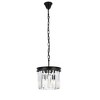 Elegant Lighting Sydney 3 light Matte Black Pendant Clear Royal Cut Crystal - 3 of 4