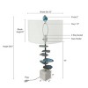 29.5" Modern Table Lamps with Agate Slice Finial, Nightstand Lamps Featuring White Shade and Marble Base for Bedroom or Living Room-The Pop Home - 3 of 4