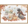 Amanti Art 33"x23" Autumn Dogs I by Mary Urban Framed Canvas Wall Art Print - 4 of 4
