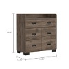 CAVINAS 5 Dresser for Bedroom with Black Metal Handle Design,Modern Chest of Drawers,Freestanding Dresser for Bedroom - 3 of 4