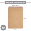 PSBM 100 Pieces 9.75" x 12.25" Kraft Rigid Photo Document Mailers Cardboard Envelopes - 2 of 4