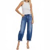 Women's High Rise Crop Mild Barrel Jeans - RISEN - 4 of 4