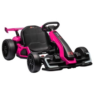 Kids Go Kart,24V  Electric Drift Kart Car with Adjustable Seat,IDE On Toy with 4 Speed Mode,Big Battery for Age 6-12 - 1 of 4