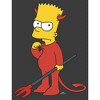 Men's The Simpsons Devil Bart Pull Over Hoodie - 2 of 4