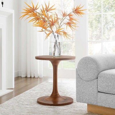 Modway Lina Round Mango Wood Side Table