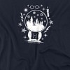 Harry Potter Hogwarts Christmas Snow Globe Stamp Women's Loose T-Shirt - 2 of 4