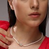 Women's Butterfly Collar Necklace - Pearl White - 3 of 4