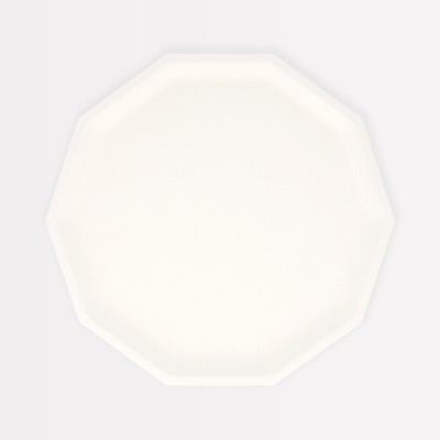 Meri Meri Cream Decagon Compostable Side Plates (Pack of 8)