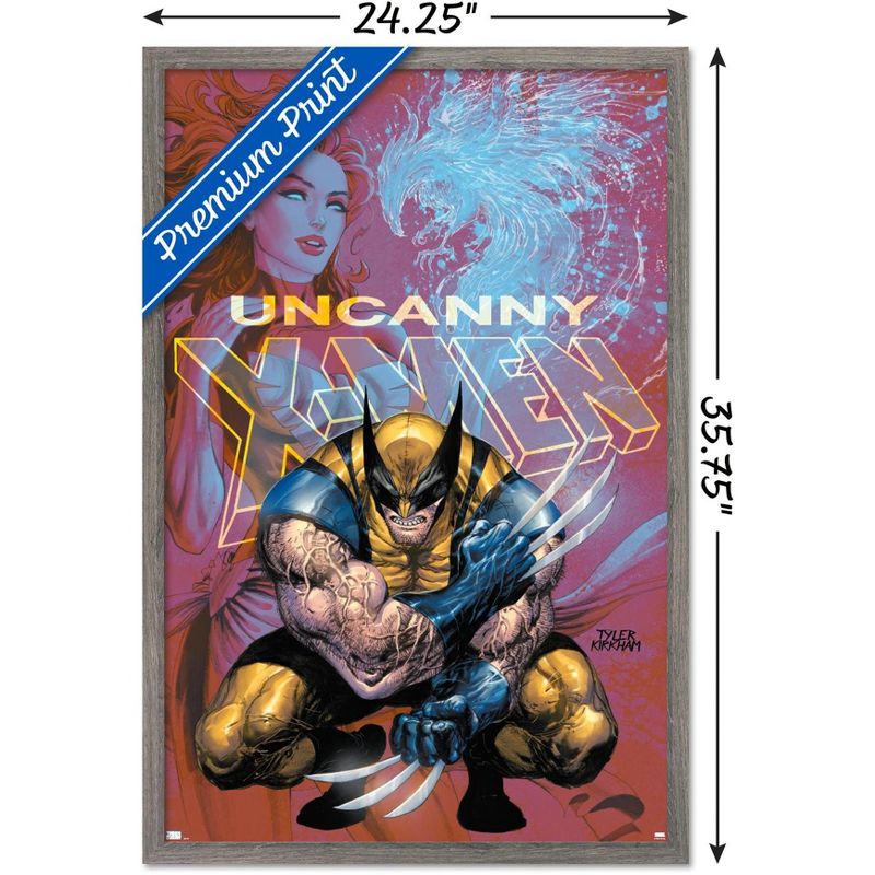 Trends International Marvel Comics - Wolverine Jean Grey - Uncanny X-Men #19 Framed Wall Poster Prints, 3 of 7
