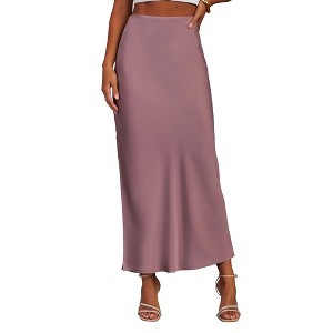 VICI Womens Oh Crepe Side Slit Maxi Skirt - 1 of 4