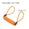 Unique Bargains Steel Spring Luggage Locking Security Cable with Double Loops - 2 of 4