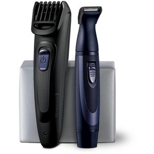 Remington Rechargeable Beard Trimmer Kit for Mustaches, Nose Hair, and Light Detailing and Grooming with Bonus  Battery Nose Trimmer - 1 of 4