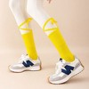 Anna-Kaci Women's 2-Pack Over-the-Calf Grip Socks with Ribbon Tie and Non-Slip Sole for Barre Pilates Yoga - 3 of 3