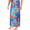 HAPPY BAY Men's Lava Lava Hawaiian Vacation Sarongs Summer Long Beach Cover Up Swimwear Holidays Pareo Beachwear For Men One Size Blue, Floral - 2 of 4