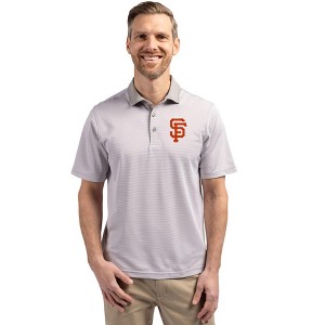 San Francisco Giants Cutter & Buck Virtue Eco Pique Micro Stripe Recycled Mens Big & Tall Polo - 1 of 1