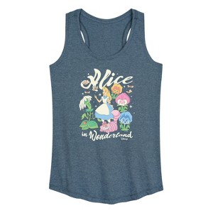 Women's - Disney - Alice In Wonderland Graphic Racerback Tank - 1 of 4