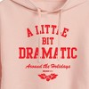 Women's - Mean Girls - Little Bit Dramatic Around Holidays Cropped Graphic Hoodie - 2 of 3