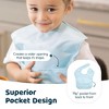 Tiny Twinkle Mess-Proof and Waterproof Baby Food Bib for Boys or Girls, Machine Washable and BPA-Free w/Adjustable Closure - 3 of 4