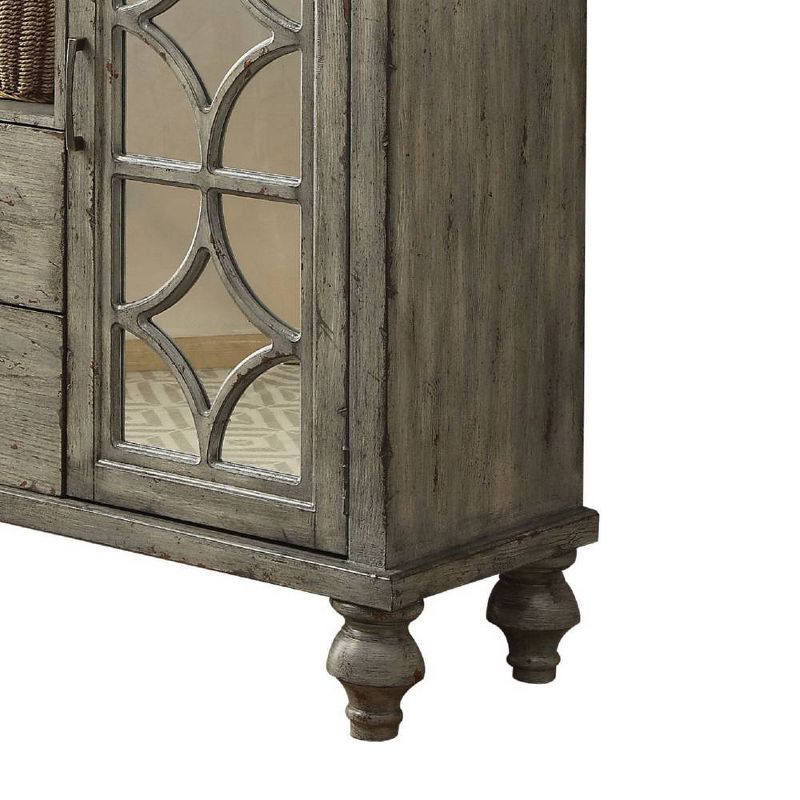 Velika Accent Table Weathered Gray - Acme Furniture, 3 of 9