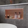 ALFI ABNP2412-BC 24Inch x 12Inch Brushed Copper PVD Stainless Steel Horizontal Single Shelf Shower Niche - 2 of 4