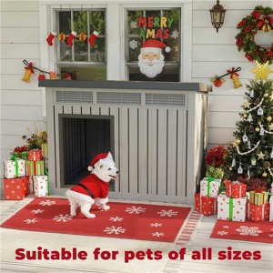 Durable Indoor/Outdoor Portable Dog House, Weatherproof Plastic Pet Shelter for Small/Medium/Large Dogs, Gray ¨C 24.13"H x 25.12"W x 32.2"D - 1 of 4