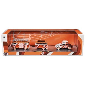 M2 Machines 1960 VW Delivery Van & 1953 VW Beetle Deluxe USA Model Auto Haulers R90 - 1 of 3