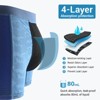 CARER 2-Pack Reusable Men's Incontinence Underwear Washable Leakproof 80ml Absorbency Mens Incontinence Boxer Briefs for Bladder Leakage - 2 of 4