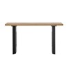 Fraxinus Mandschuric Solid Wood Veneer Console Table with Round Hollow Legs, Spacious Tabletop and Versatile Use - 4 of 4