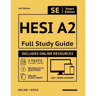 Hesi A2 Full Study Guide 2nd Edition - (Paperback)