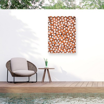 Trademark Fine Art - Treechild White Cubes Pattern Matted Framed Art