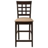 NicBex Counter Stools Set of 2 Rustic Style Counter Height Stools with Cutout Design and Upholstered Cushion for Kitchen Island, Cafe - 2 of 4
