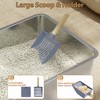 Stainless Steel Cat Litter Box with Lid and Scoop - 4 of 4