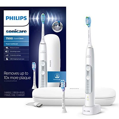 Photo 1 of **MISSING ALL HEADS**READ NOTES**
Philips Sonicare ExpertClean 7500 Bluetooth Rechargeable Electric Toothbrush, White HX9690/06