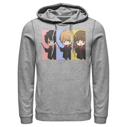 Men s Harry Potter Anime Best Friends Pull Over Hoodie Target