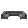 116x86'' Modular U-Shaped Sofa, Reversible Chenille, 8-Seater, Customizable, Minimalist Living Room Couch - 3 of 4