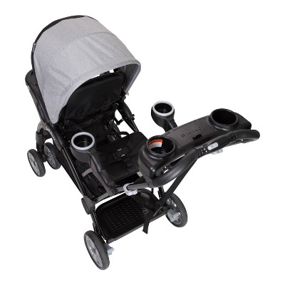 Morning Mist Double Tandem Stand-on Steel Stroller