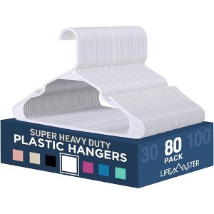 LifeMaster White Plastic Hangers - 1 of 4