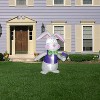 Gemmy Airblown Inflatable White Bowtie Bunny w/Vest, 7 ft Tall, White - 2 of 3