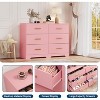 Chest of Drawers with 6 Drawers, Modern Drawer Dresser Durable Structure with Deep Drawers,Anti-Tipping Device for Home,Office, Living Room - 4 of 4