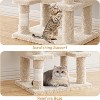 Large Cat Tree for Big Cats, Multi-Level Cat Tower for Indoor Cats, Scratching Post,Condo,Platforms,Cat Tunnel,Hammock,Feeding Station,Pet Play House - 3 of 4