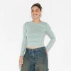 Women's Long Sleeve Printed Crewneck T-Shirt - Wild Fable™ - 2 of 4