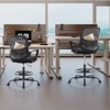 NicBex Tall Standing Office Chair Modern Nylon Mesh Ergonomic Computer Chair with Casters, Foot Ring and Fixed Armrests for Office, Study - 2 of 4