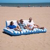 Zone Tech Inflatable Pool Float - 3 Person Tanning Pool Float Lounger Chair with Handles, Cup and Phone Holder for Outdoor, Beach, Swimming Pool, Lake - 4 of 4