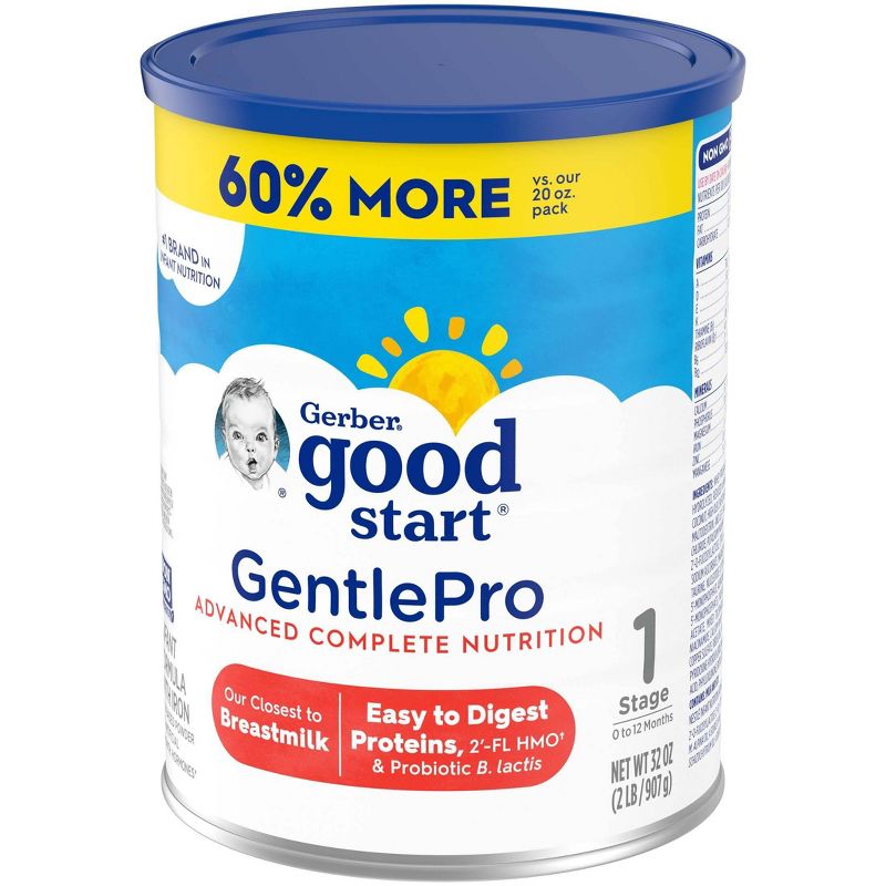 Gerber Good Start GentlePro Non-GMO Powder Infant Formula - 32oz, 3 of 11