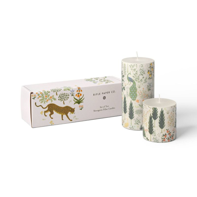Rifle Paper Co. x Target 3"x3" and 3"x6" Pillar Candle Set, 1 of 7