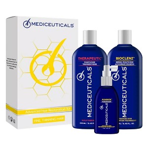Mediceuticals Starter Kit Normal Hair Formula for Men | Bioclenz (8.45 oz), Therapeutic (8.45 oz) & Numinox (4.23 oz) - THINNING HAIR - 1 of 3