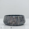 King Blue Marble Vessel Sink - Dark Grey Round Bathroom Sink - Handcrafted Premium Marble - Elegant Bathroom Decor - 3 of 4