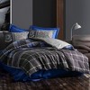 Sussexhome Masculine Collection Duvet Cover Set | Red, Full Size Duvet Cover, 1 Duvet Cover, 1 Fitted Sheet and 2 Pillowcases - 3 of 4